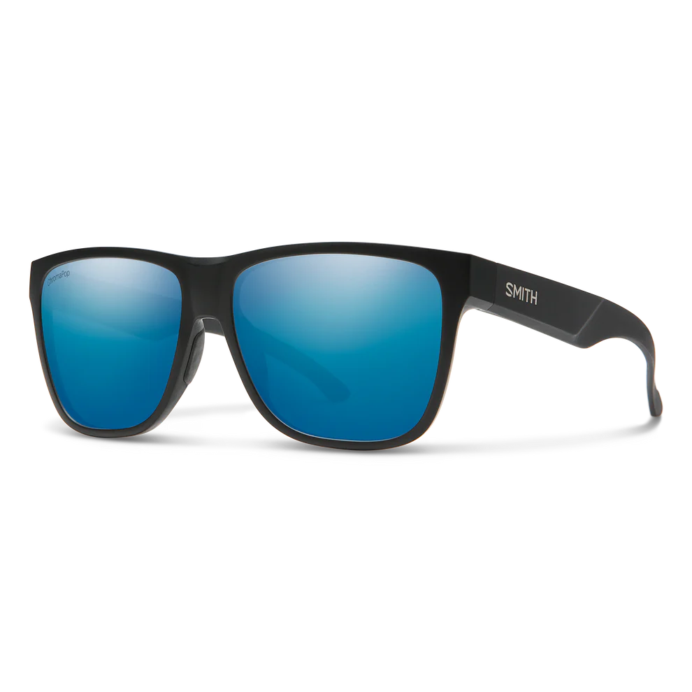 Smith Lowdown XL 2 Sunglasses CP Polarized Blue Mirror Matte Black