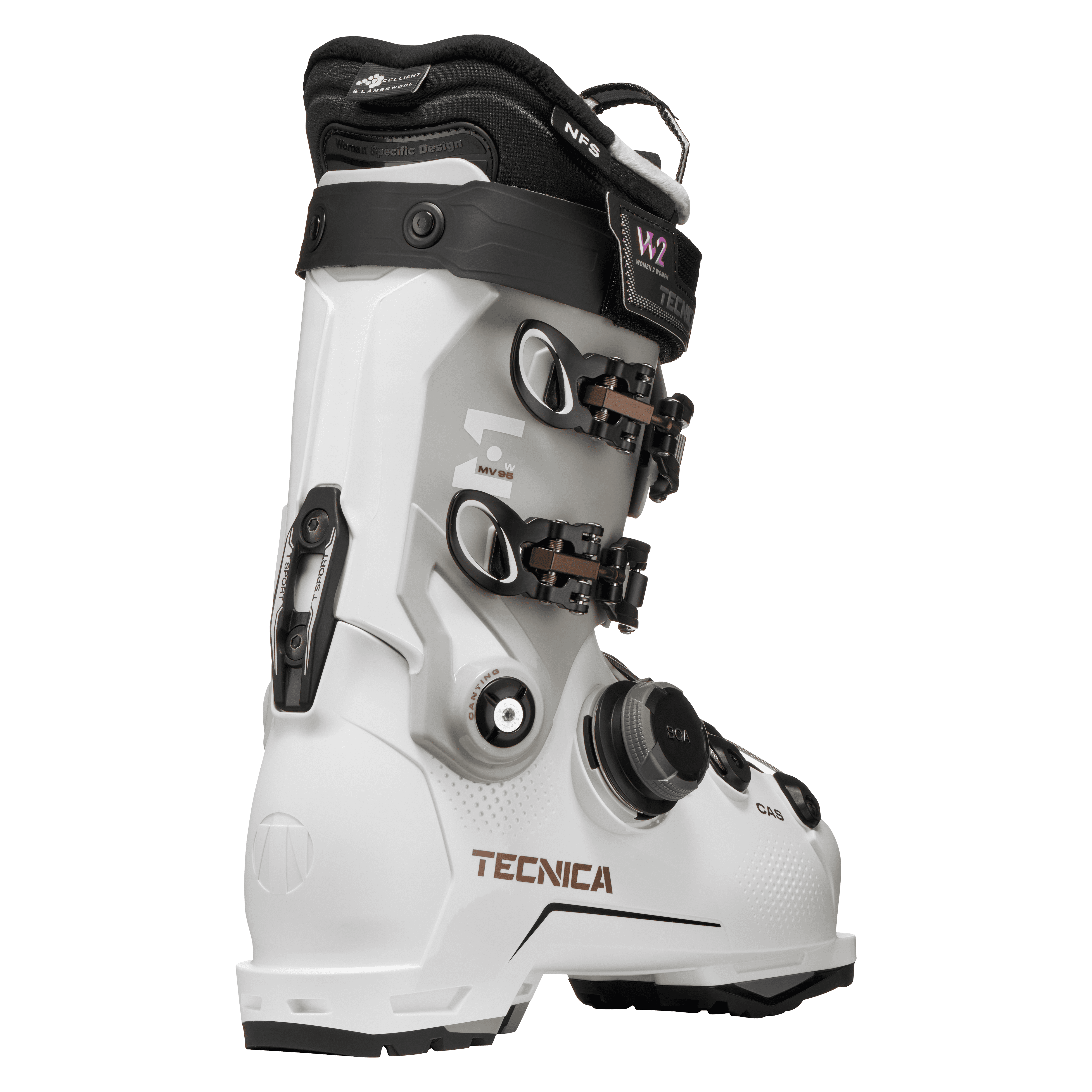 Tecnica Womens Mach Boa Mv 95W Gw Ski Boots