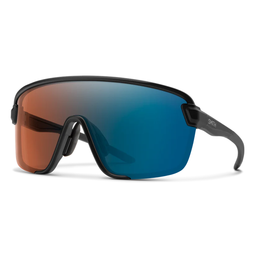 Smith Bobcat Sunglasses CP Glacier Photochromic Copper Blue Mirror Clear Matte Black