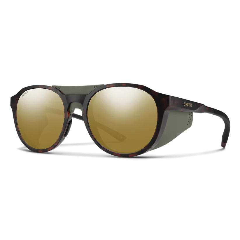 Smith Venture Sunglasses CP Glass Polarized Bronze Mirror Matte Tortoise