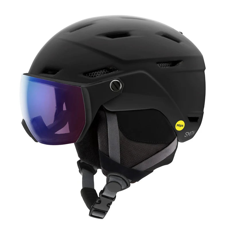Smith Survey MIPS Snow Helmet + CP Photo Rose Flash Visor Matte Black