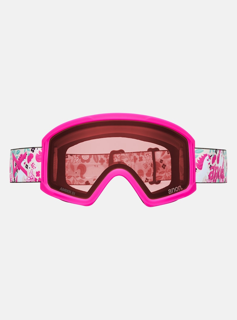 Anon Kids Tracker 2.0 Snow Goggle Pink Amber Unicorns