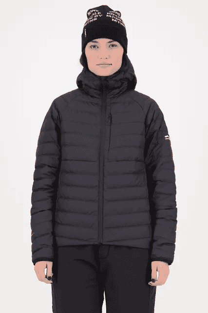 Mons Womens Atmos Wool Down Light Weight Packable Hood