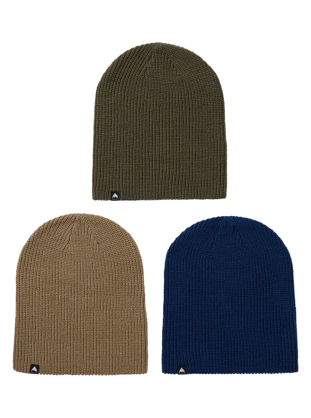 Burton Recycled Dnd Beanie 3-Pack One Size Nightfall Summit Taupe Forest Moss
