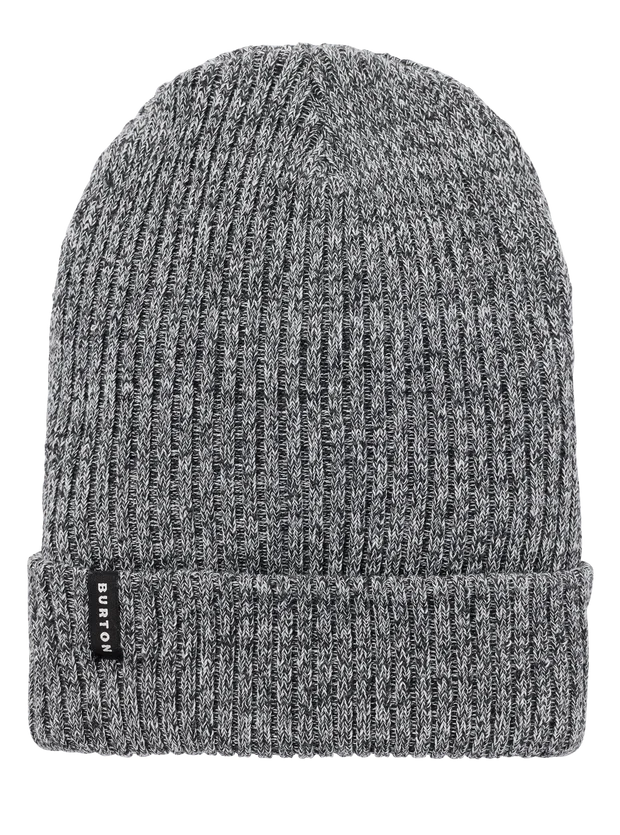 Burton Recycled Rib Beanie One Size True Black Stout White Marl