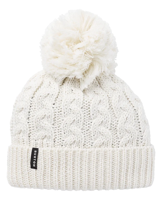 Burton Womens Zippy Fleece-Lined Beanie One Size Stout White