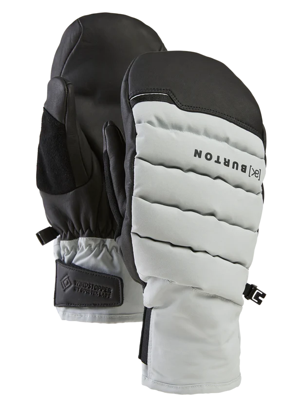 Burton Mens Ak Wdspr Oven Mitts Gray Cloud
