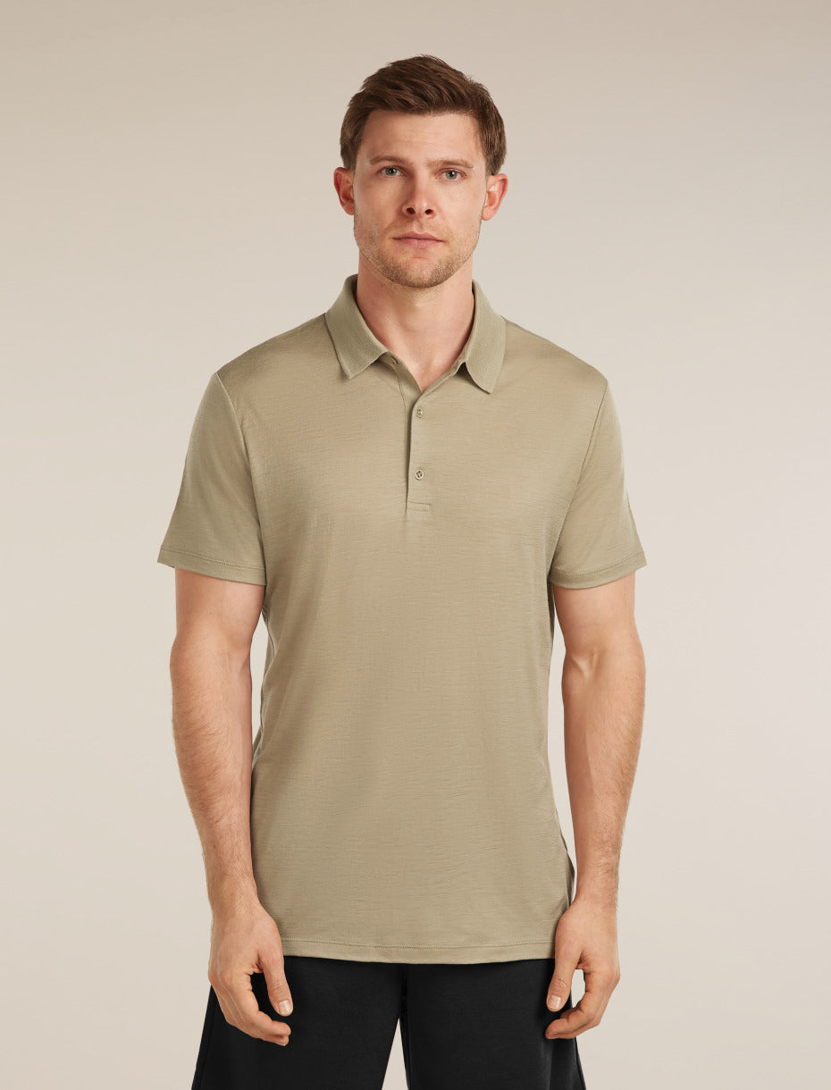 Icebreaker Mens Merino 150 Tech Lite SS Polo Flagstone