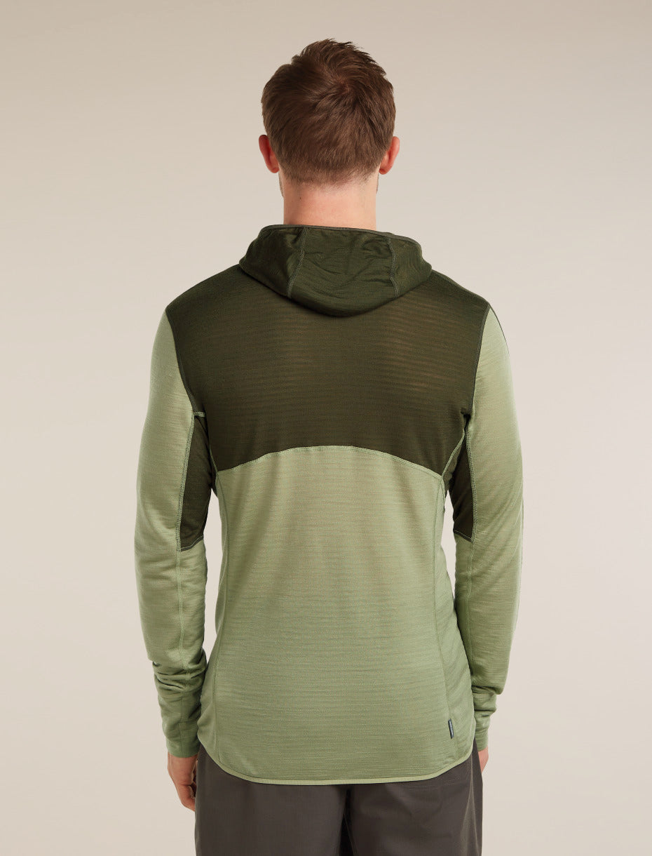 Icebreaker Mens Merino Blend 200 RealFleece Descender LS Zip Hoodie