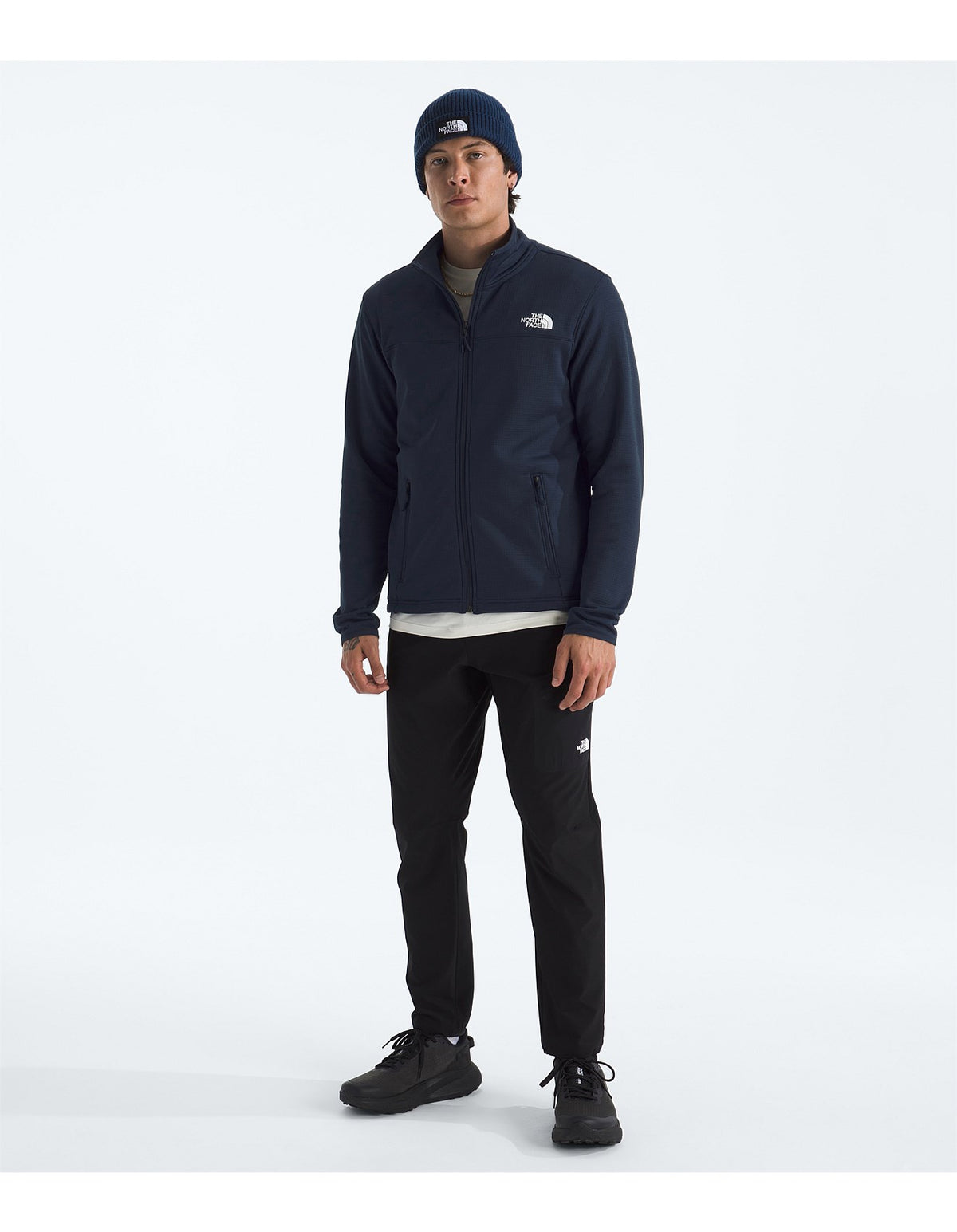 TNF Mens Cedar Trail Grid Fleece Full Zip Jacket