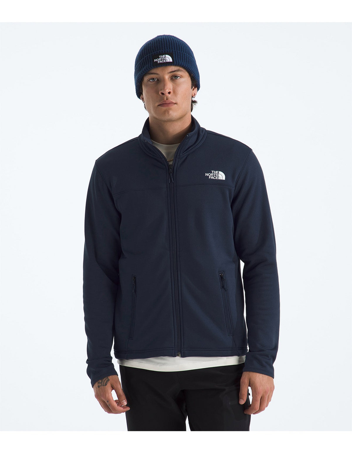 TNF Mens Cedar Trail Grid Fleece Full Zip Jacket