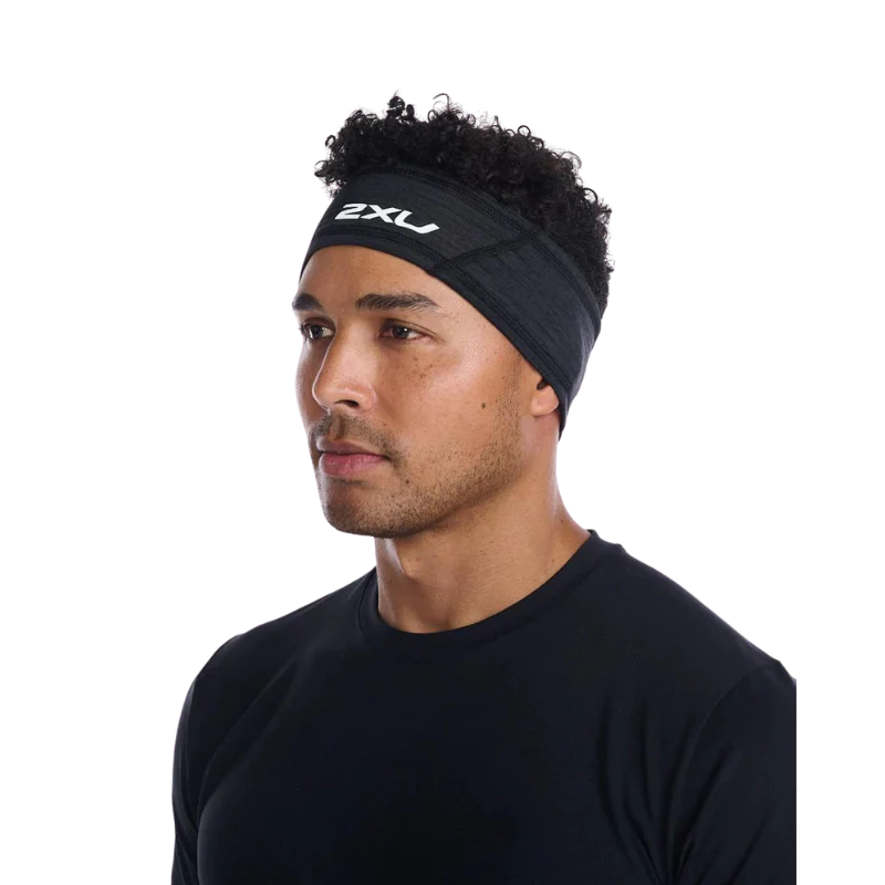 2XU Ignition Haptic Headband Black Silver Reflective One Size