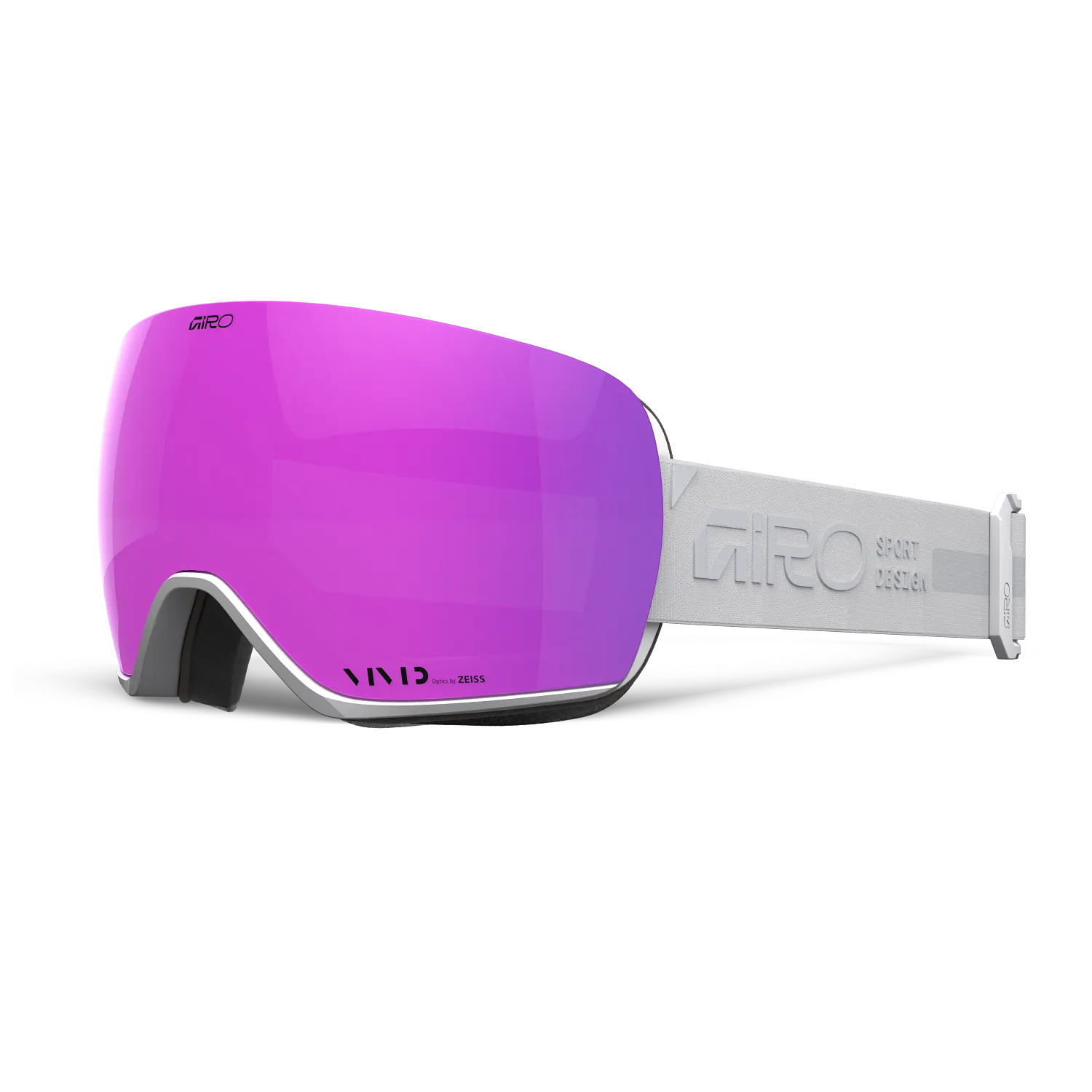Giro Article II Snow Goggles Vivid Pink Vivid Infrared Rails White Silver