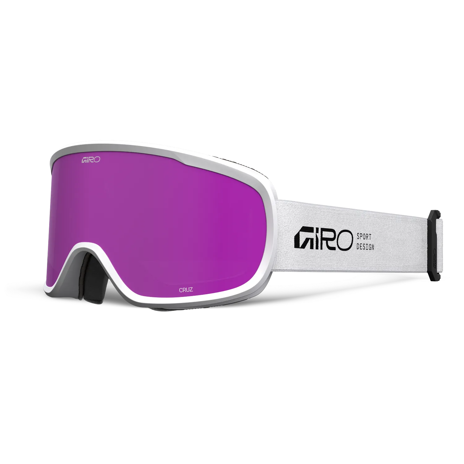 Giro Cruz Snow Goggles Amber Pink Stacked White
