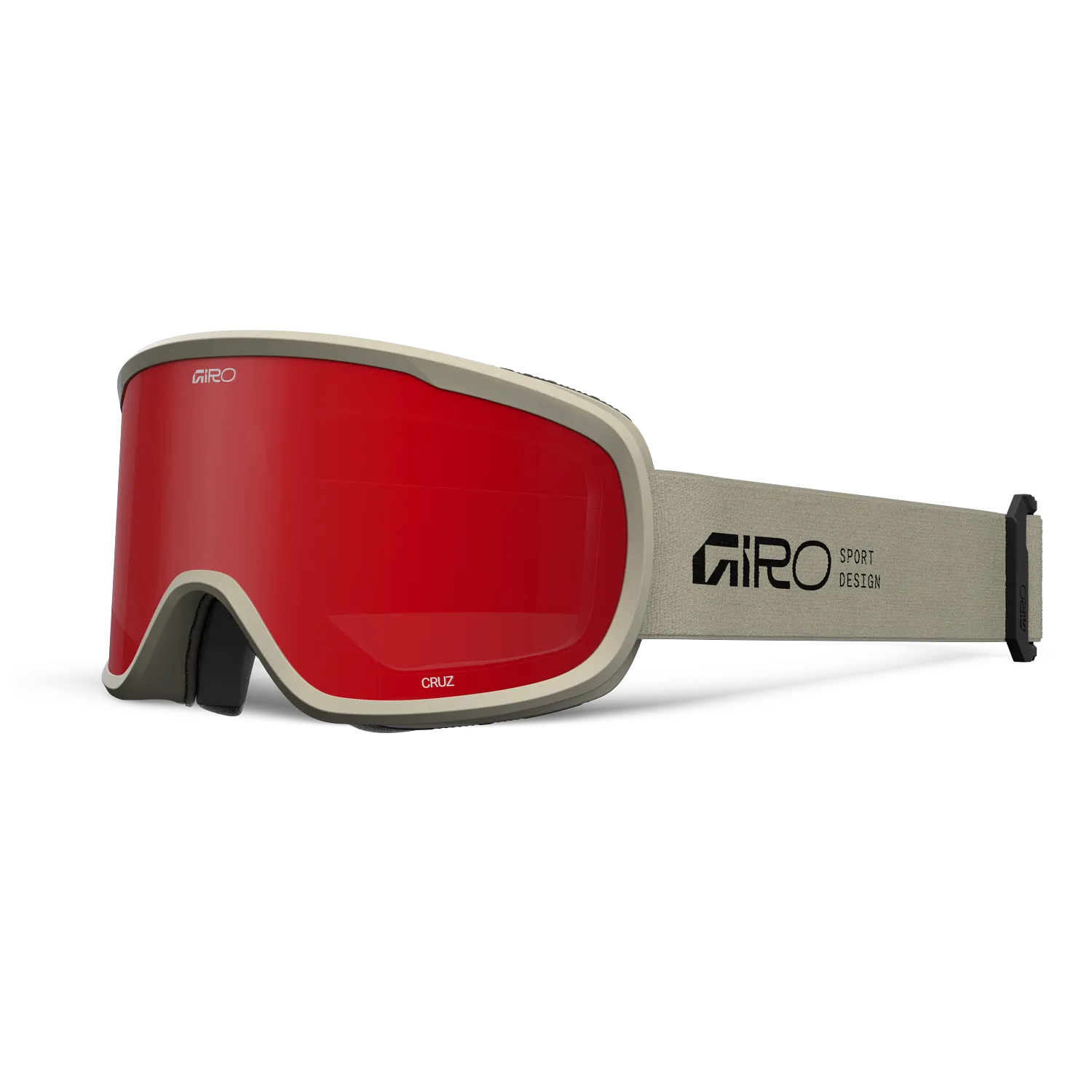 Giro Cruz Snow Goggles Amber Scarlet Stacked stone