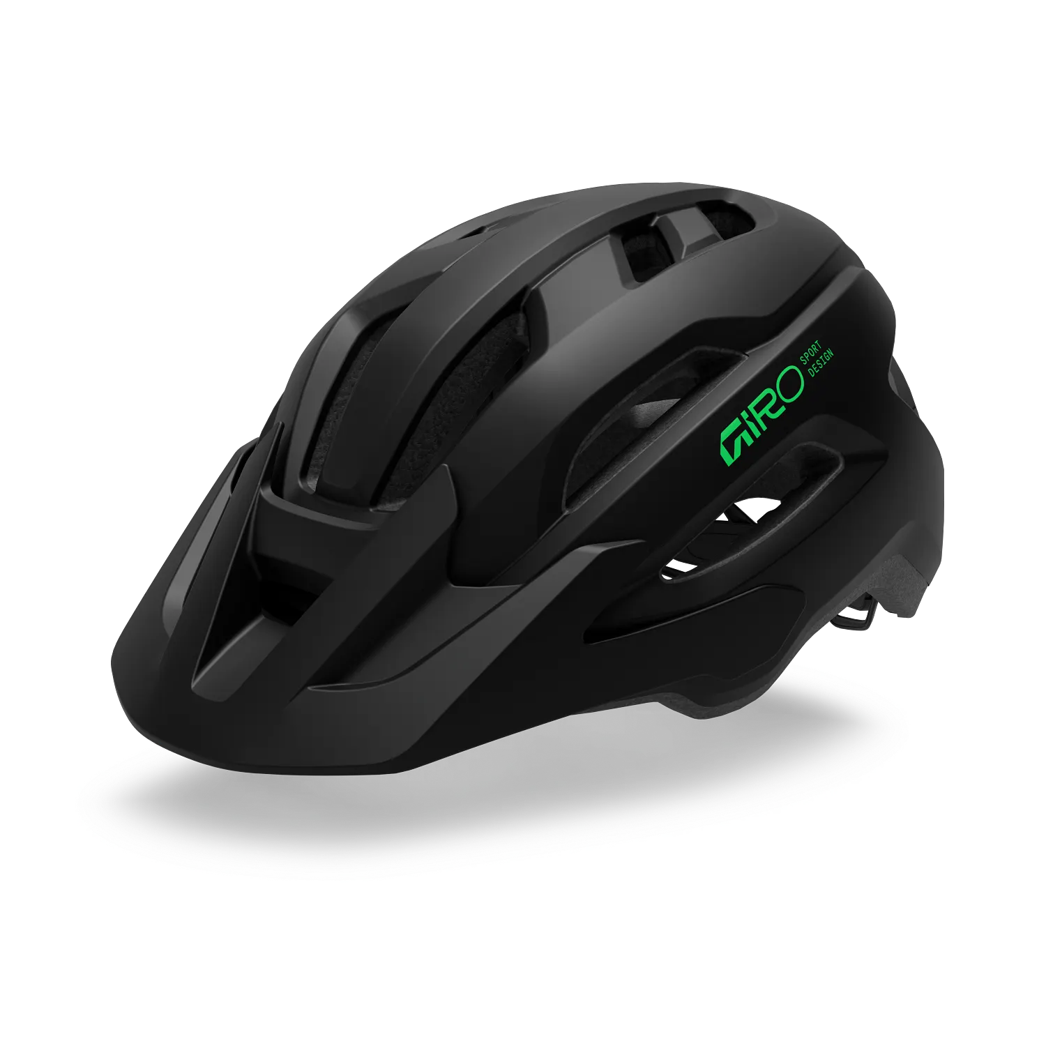 Giro Youth Fixture MIPS II MTB Helmet Youth Matte Black Vivid Green