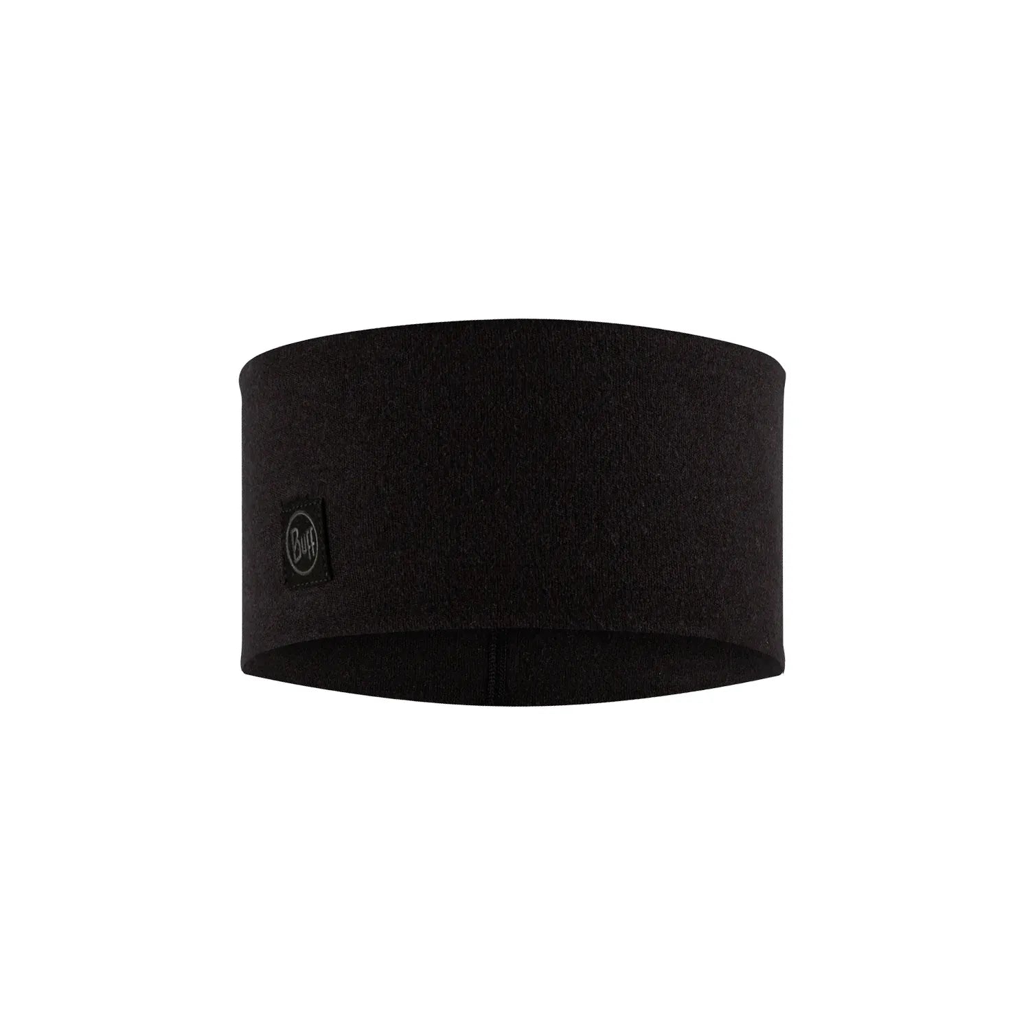Buff Merino Wide Headband One Size Solid Black