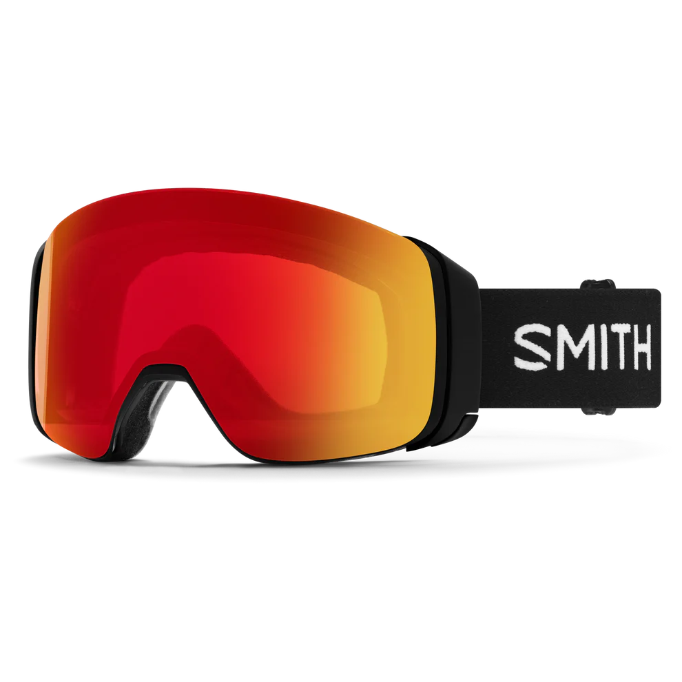 Smith 4D Mag Low Bridge Fit Ski Goggle CP Photo Red Mirror St Rose Flash Black