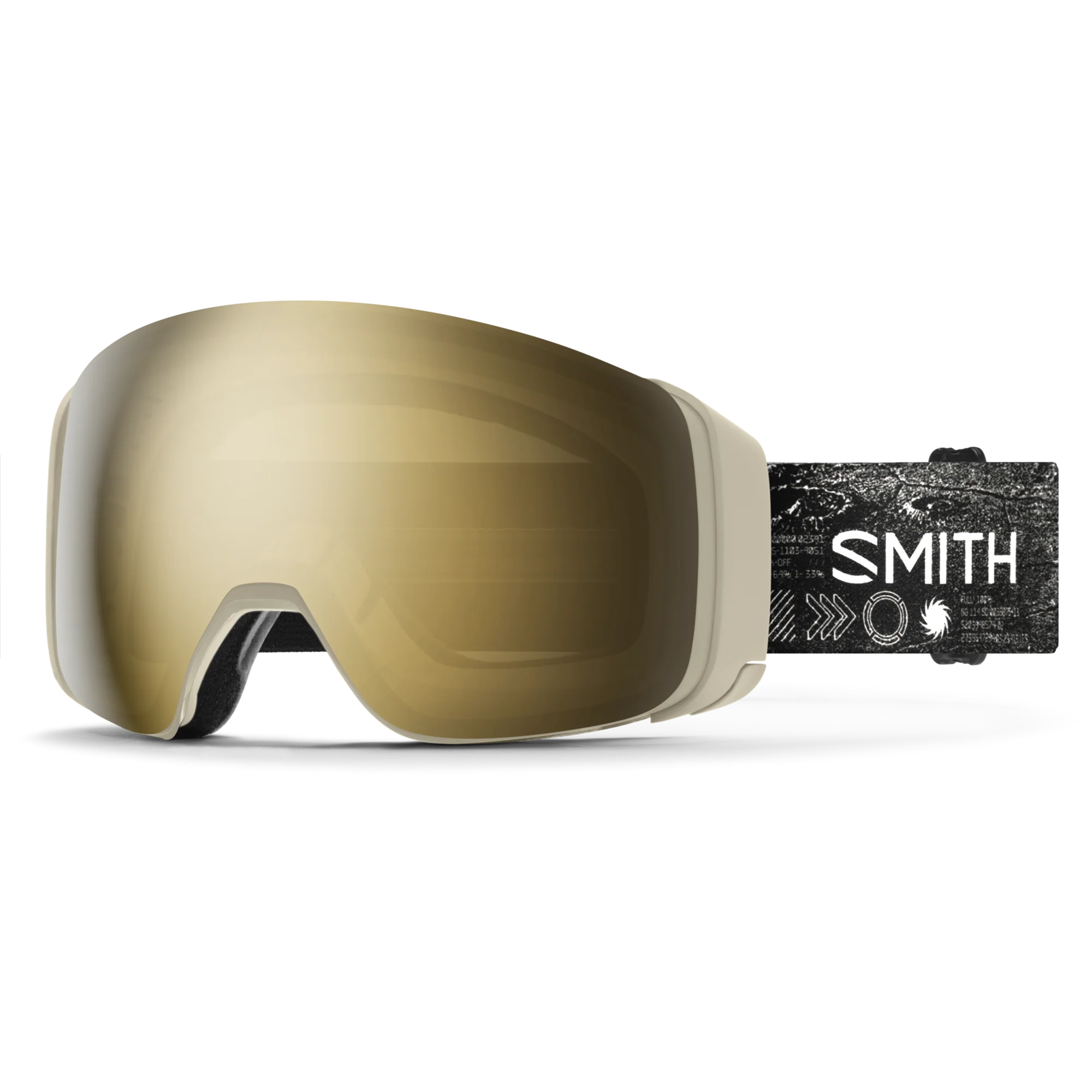 Smith 4D Mag Low Bridge Fit Ski Goggle CP Sun Black Gold Mirror St Blue Sensor Mirror Chalk Space Invader