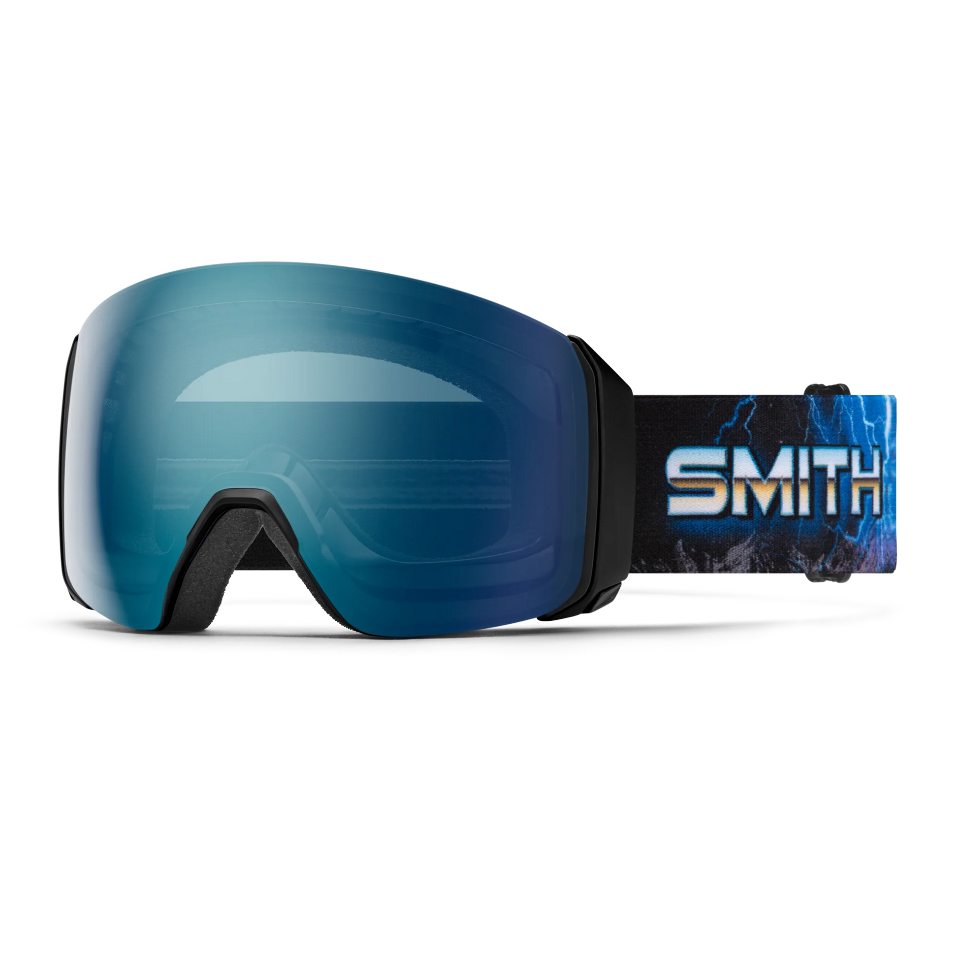 Smith 4D Mag XL Low Bridge Fit Ski Goggle CP Ev Blue Mirror St Blue Sensor Mirror Open Road