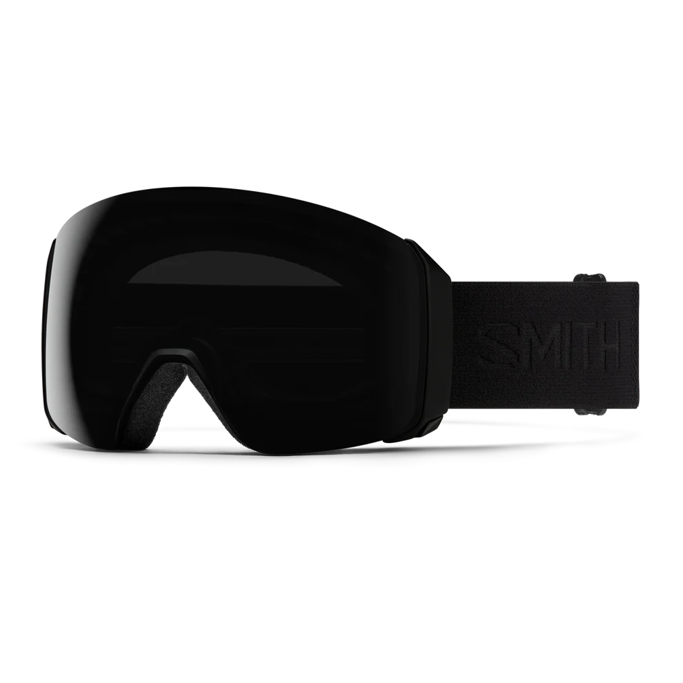 Smith 4D Mag XL Low Bridge Fit Ski Goggle CP Sun Black St Blue Sensor Mirror Blackout