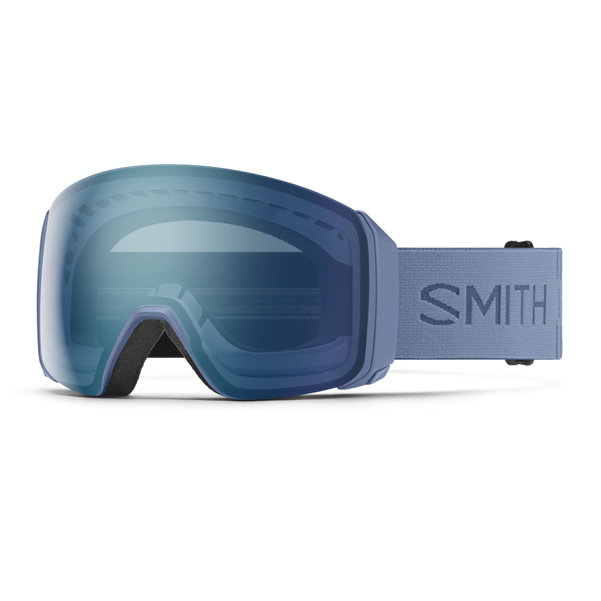 Smith 4D Mag XL Low Bridge Fit Ski Goggle CP Ev Blue Mirror St Blue Sensor Mirror Granite Blue