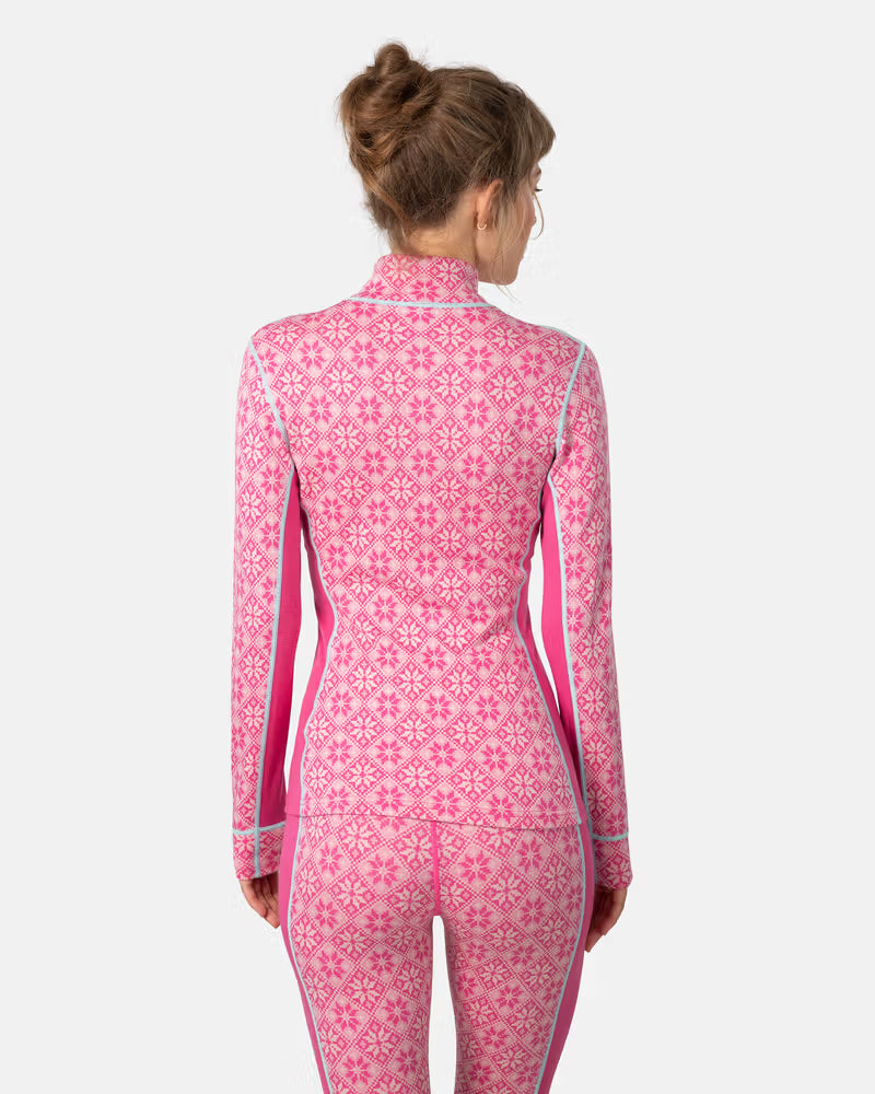 Kari Traa Womens Rose Merino Half Zip Base Layer Top