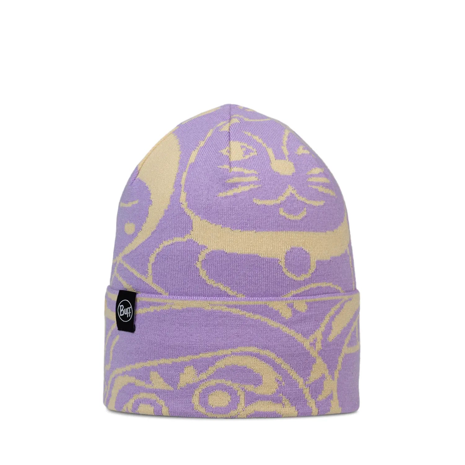 Buff Beanie Knitted One Size Erlan Grape Ice