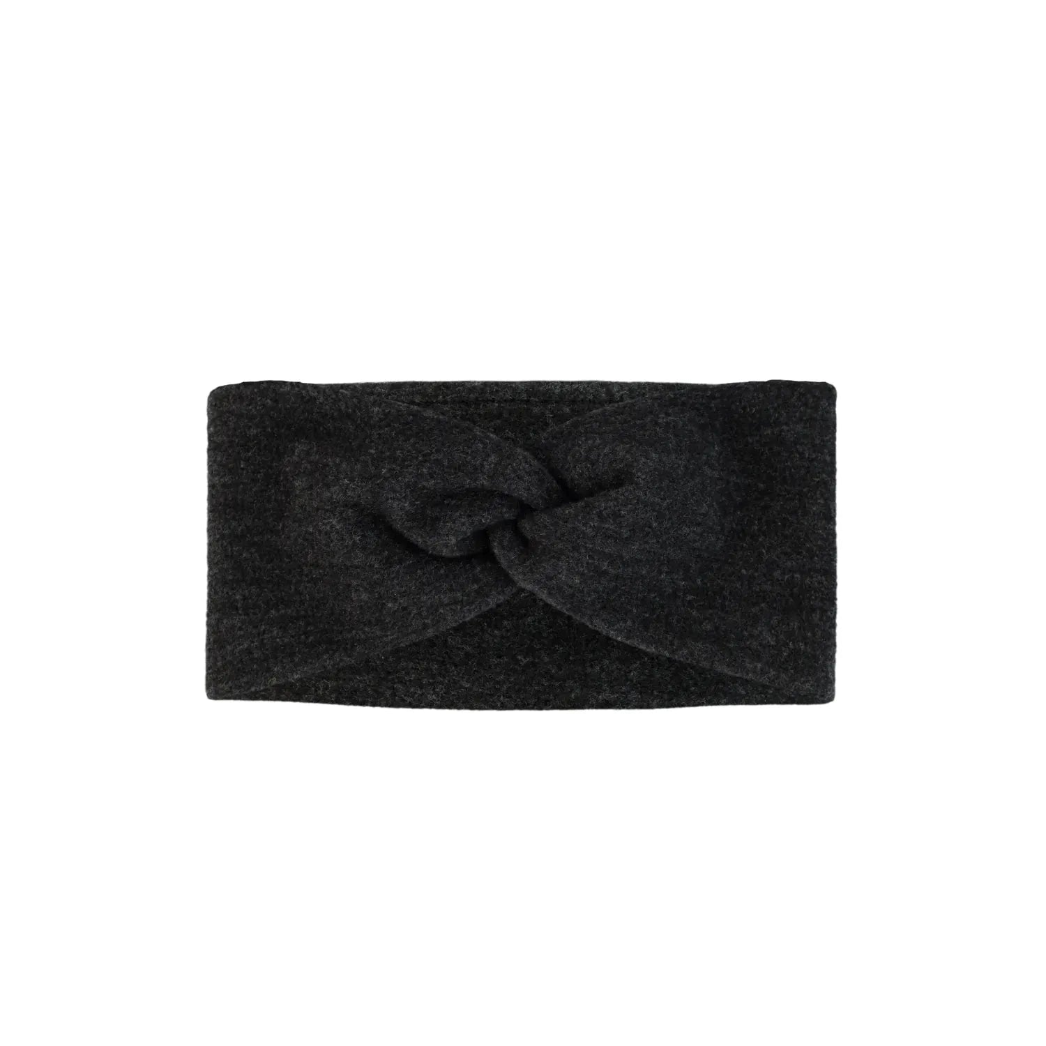 Buff Merino Fleece Headband One Size Solid Black