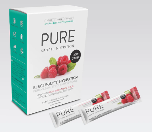 Pure Low Carb Electrolyte Drink 6g - Raspberry Box Of 10