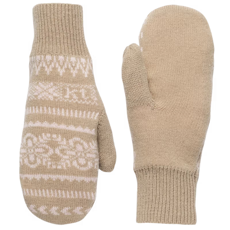 Kari Traa Womens Selma Knit Mittens Mocha