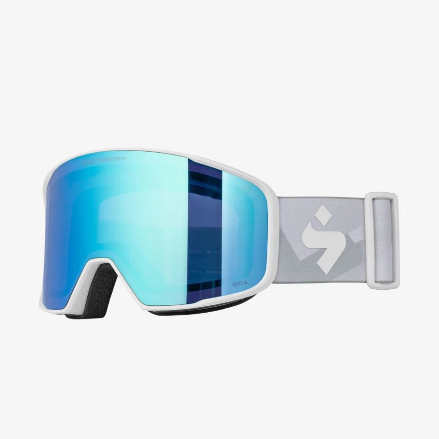 Sweet Protection Boondock RIG Reflect Snow Goggle RIG Aquararine Satin White Bronco Peaks