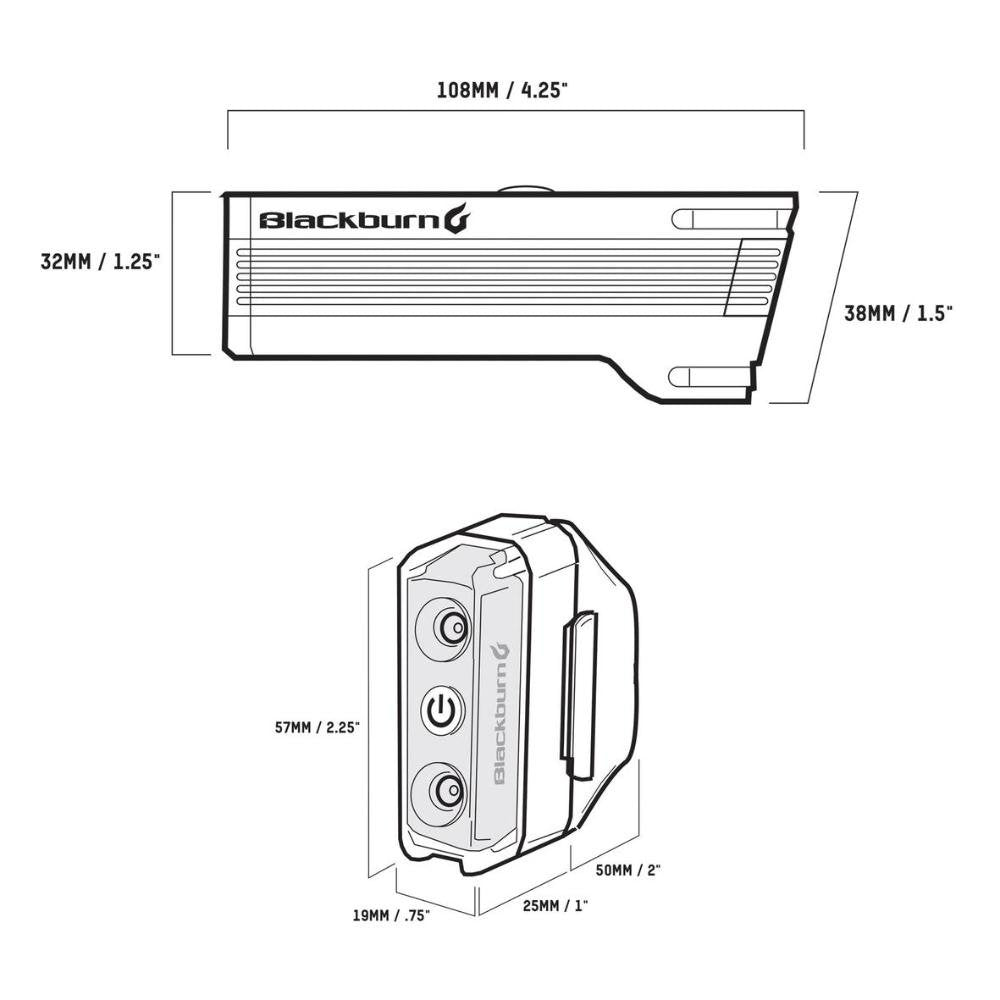 Blackburn Dayblazer 1000 Front Light / 65 Rear Light Combo