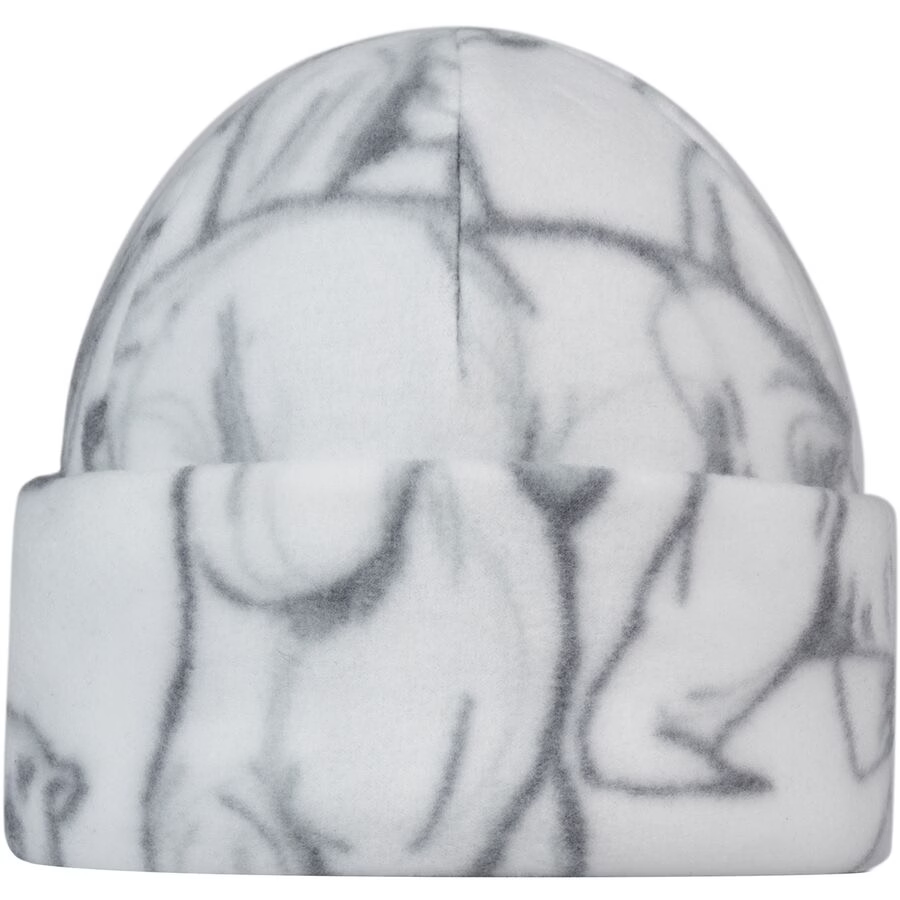 Buff Polar Prints Beanie One Size Bargy White