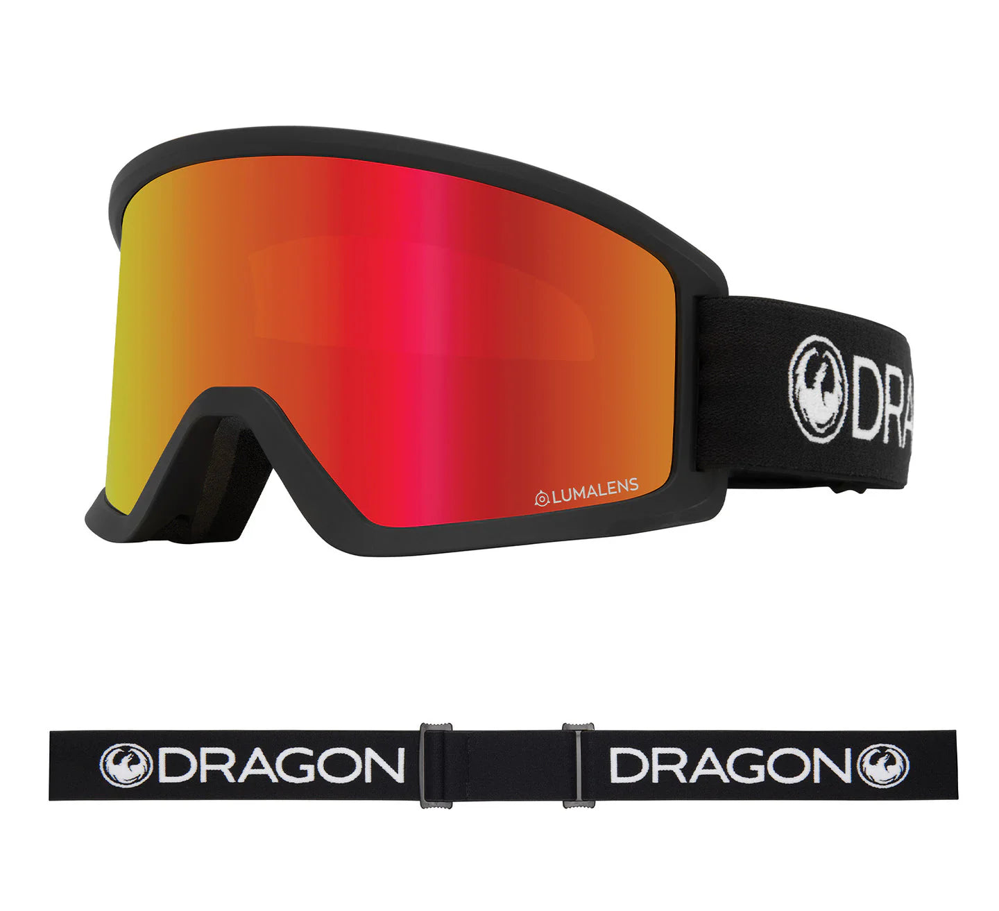 Dragon DX3 OTG (LB) Snow Goggle LL Red Ion Black