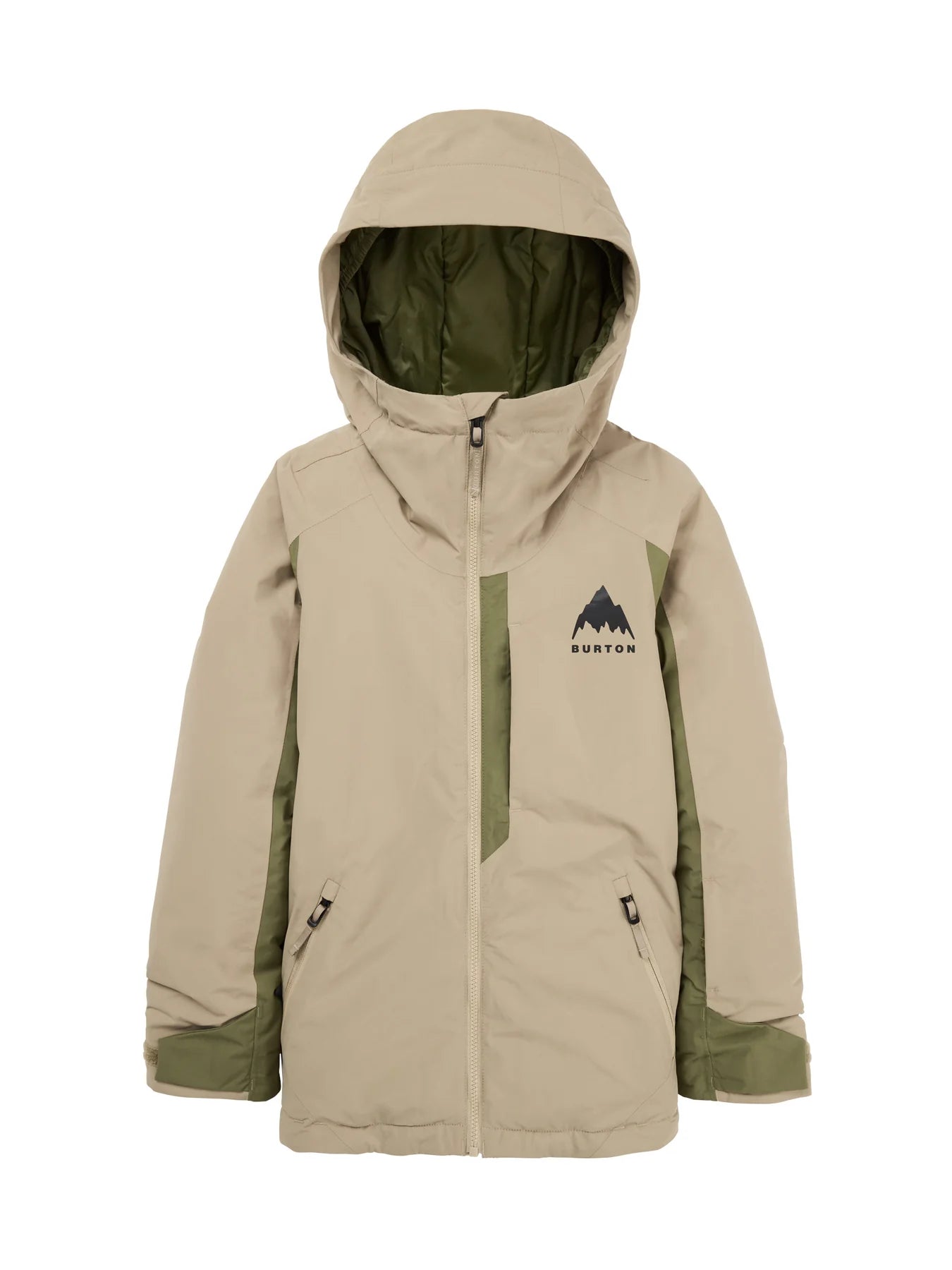 Burton Kids Hillslope Jacket Summit Taupe Forrest Moss