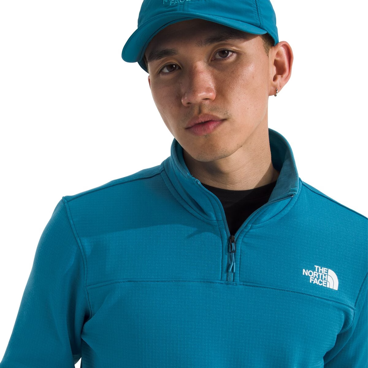 TNF Mens Cedar Trail Grid Fleece 1/4 Zip