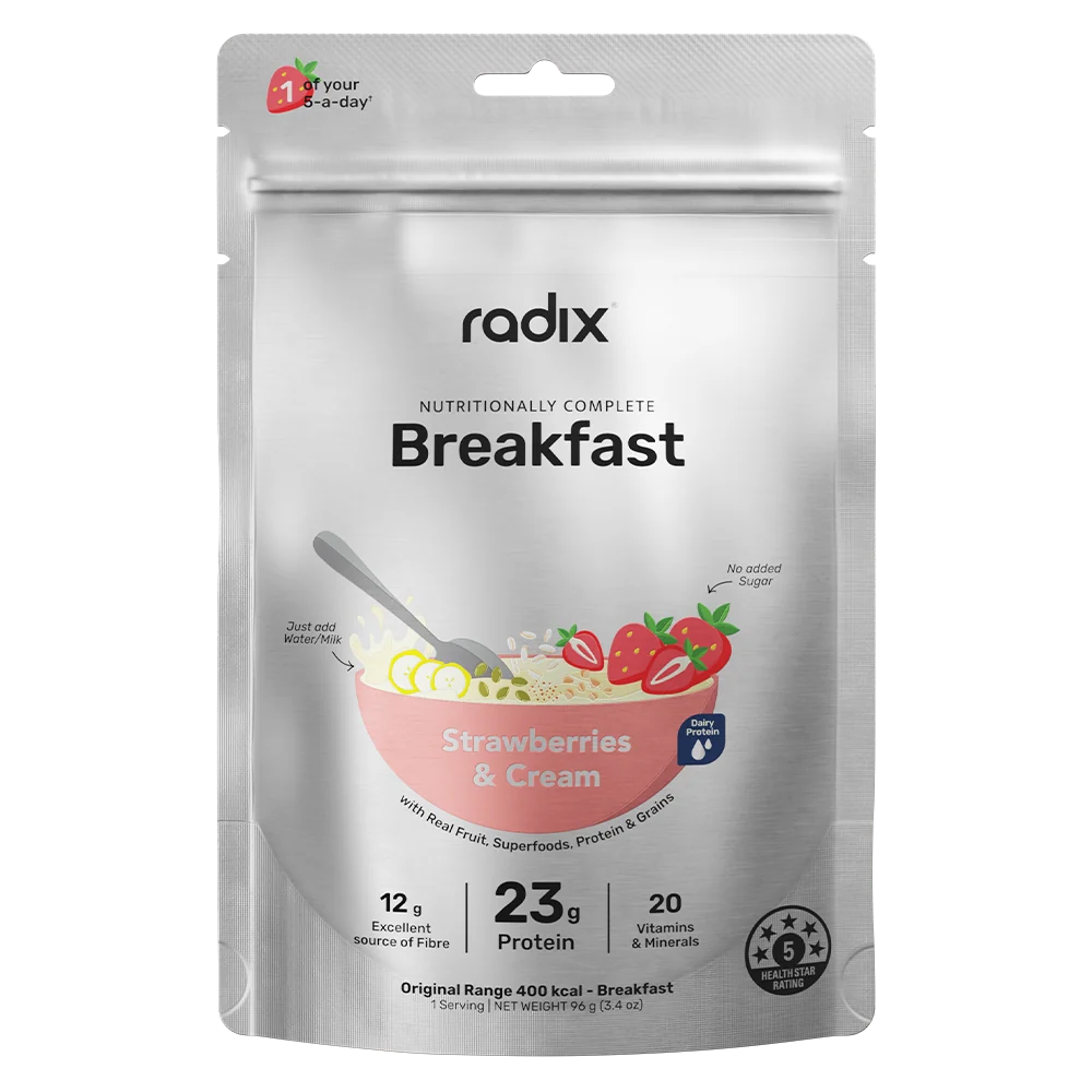 Radix ORIGINAL Whey Breakfast 96g Strawberries and Cream