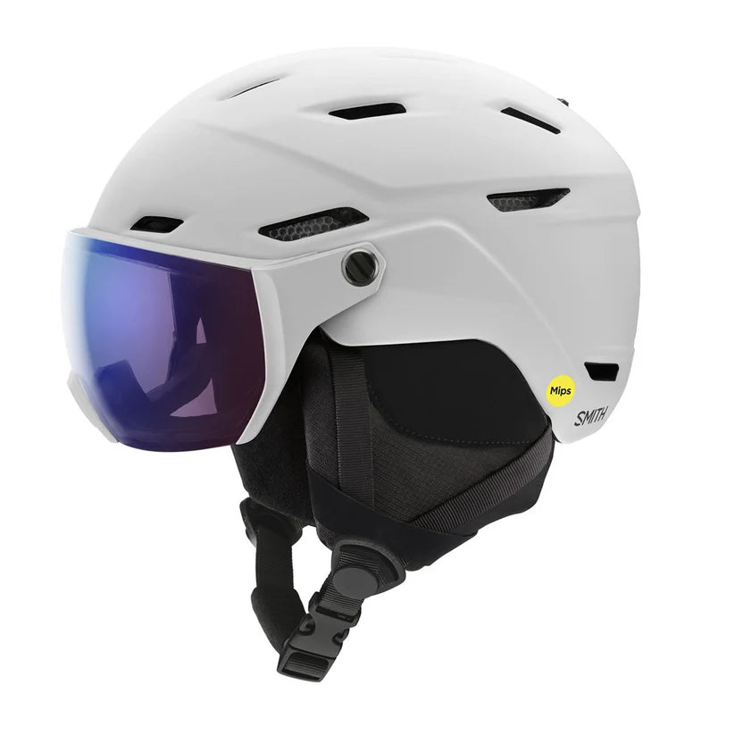 Smith Survey MIPS Snow Helmet + CP Photo Rose Flash Visor Matte White