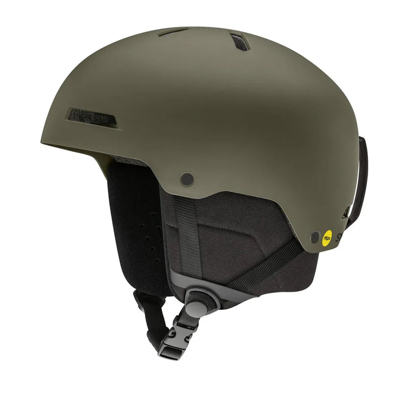 Smith Rodeo MIPS Round Contour Fit Snow Helmet Matte Fatigue Green