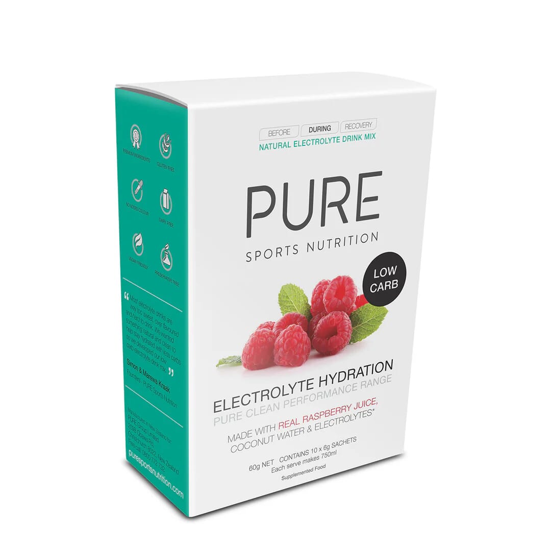 Pure Low Carb Electrolyte Drink 6g - Raspberry Box Of 10