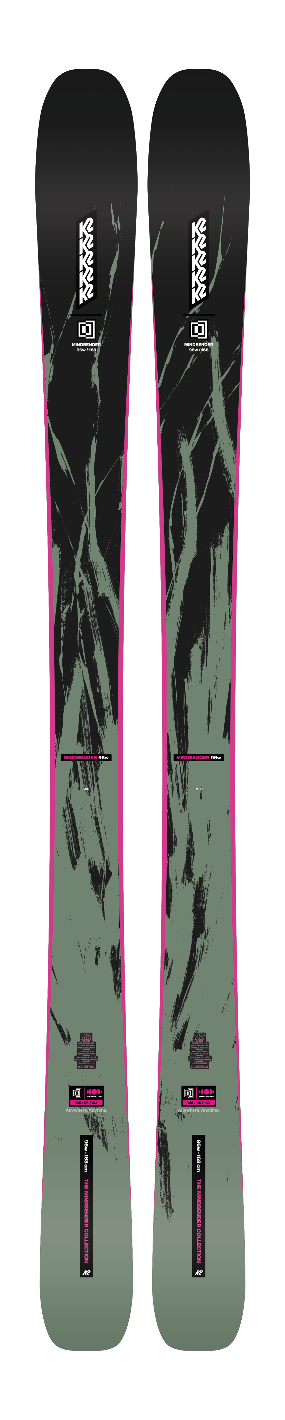 K2 Womens Mindbender 96 Ski