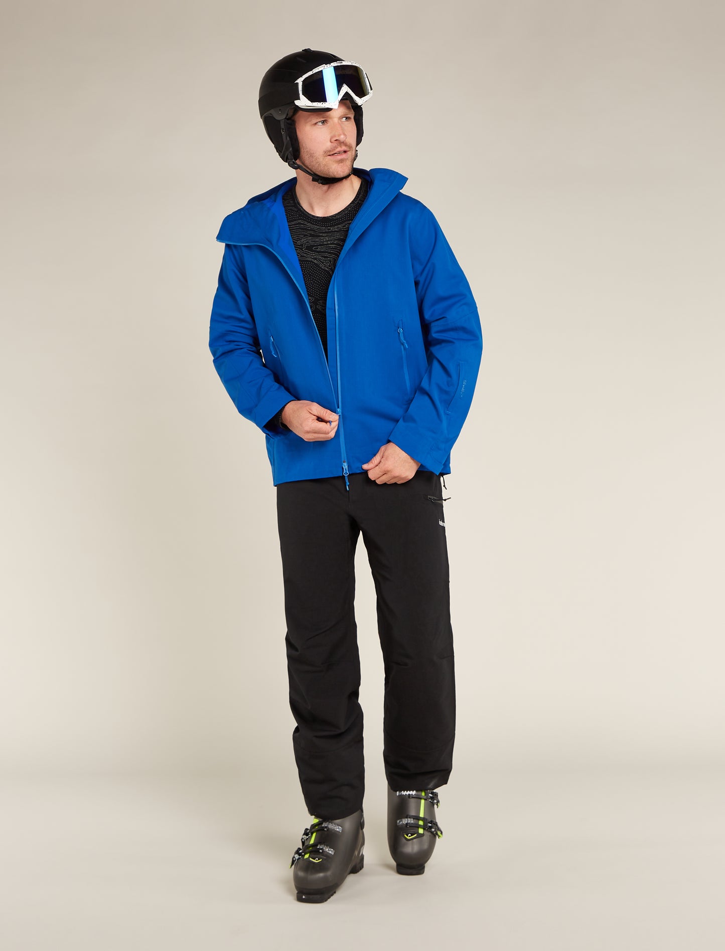 Icebreaker Mens 260 Vertex Long Sleeve Crewe Snow Guide