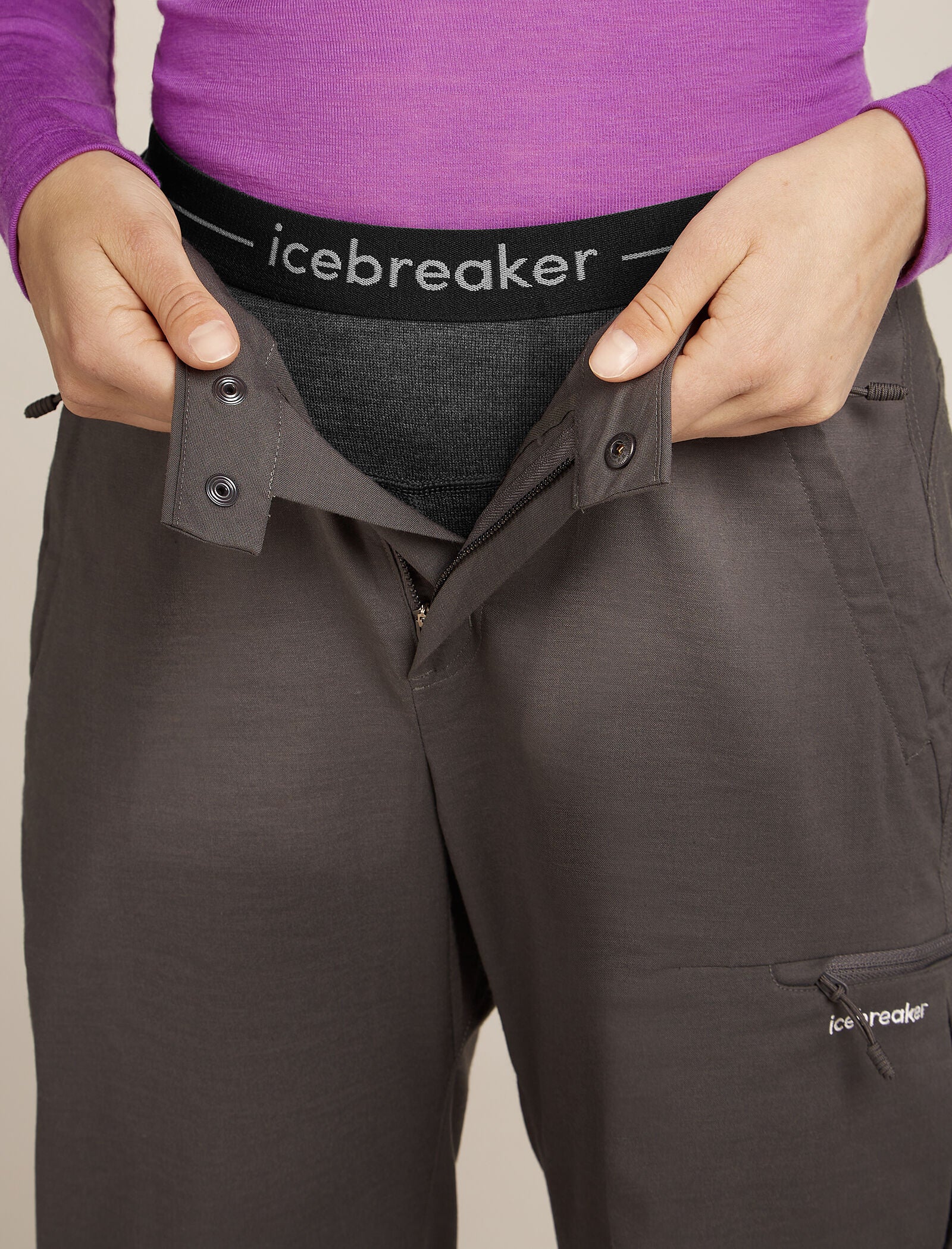 Icebreaker Womens Merino 260 ZoneKnit 3/4 Leggings