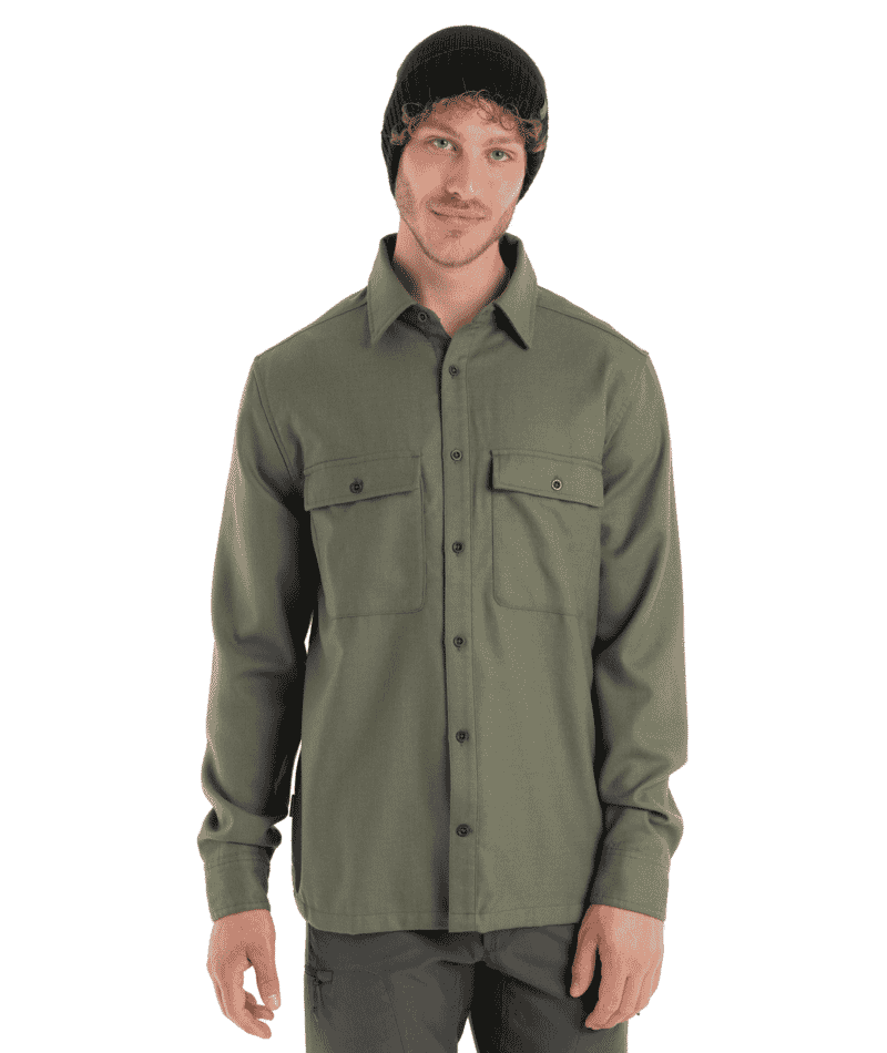 Icebreaker Mens 200 Dawnder Long Sleeve Flannel Shirt