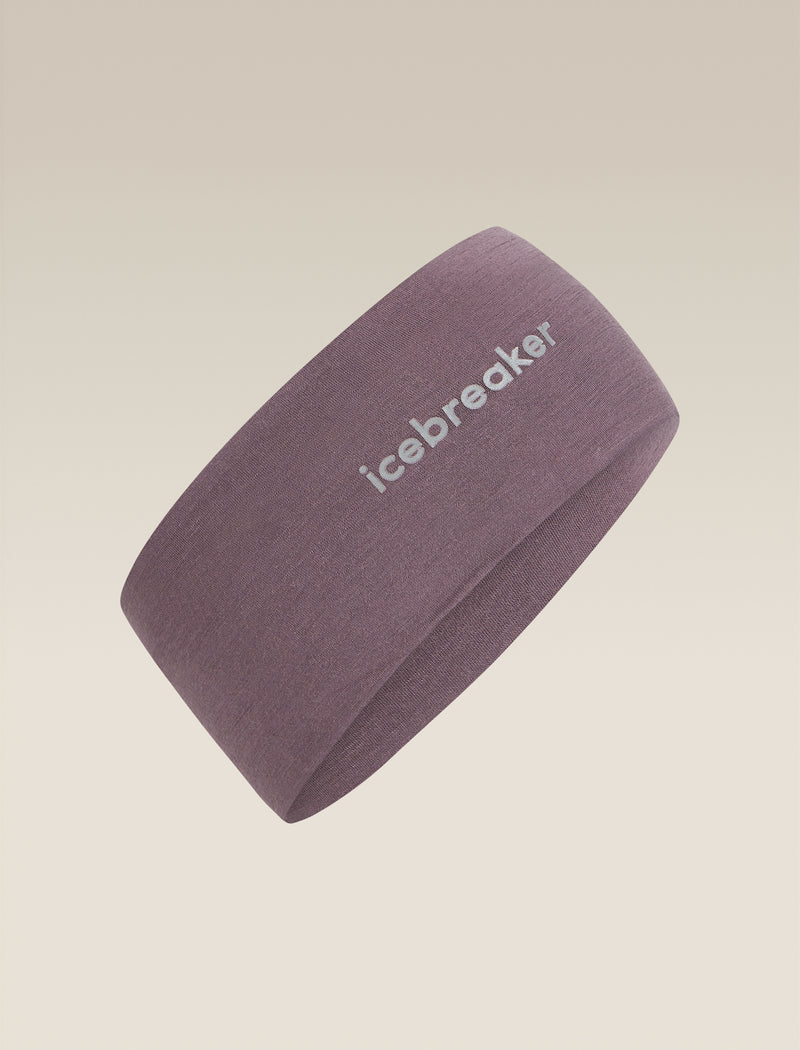 Icebreaker Merino 200 Oasis Headband One Size Grey Plum