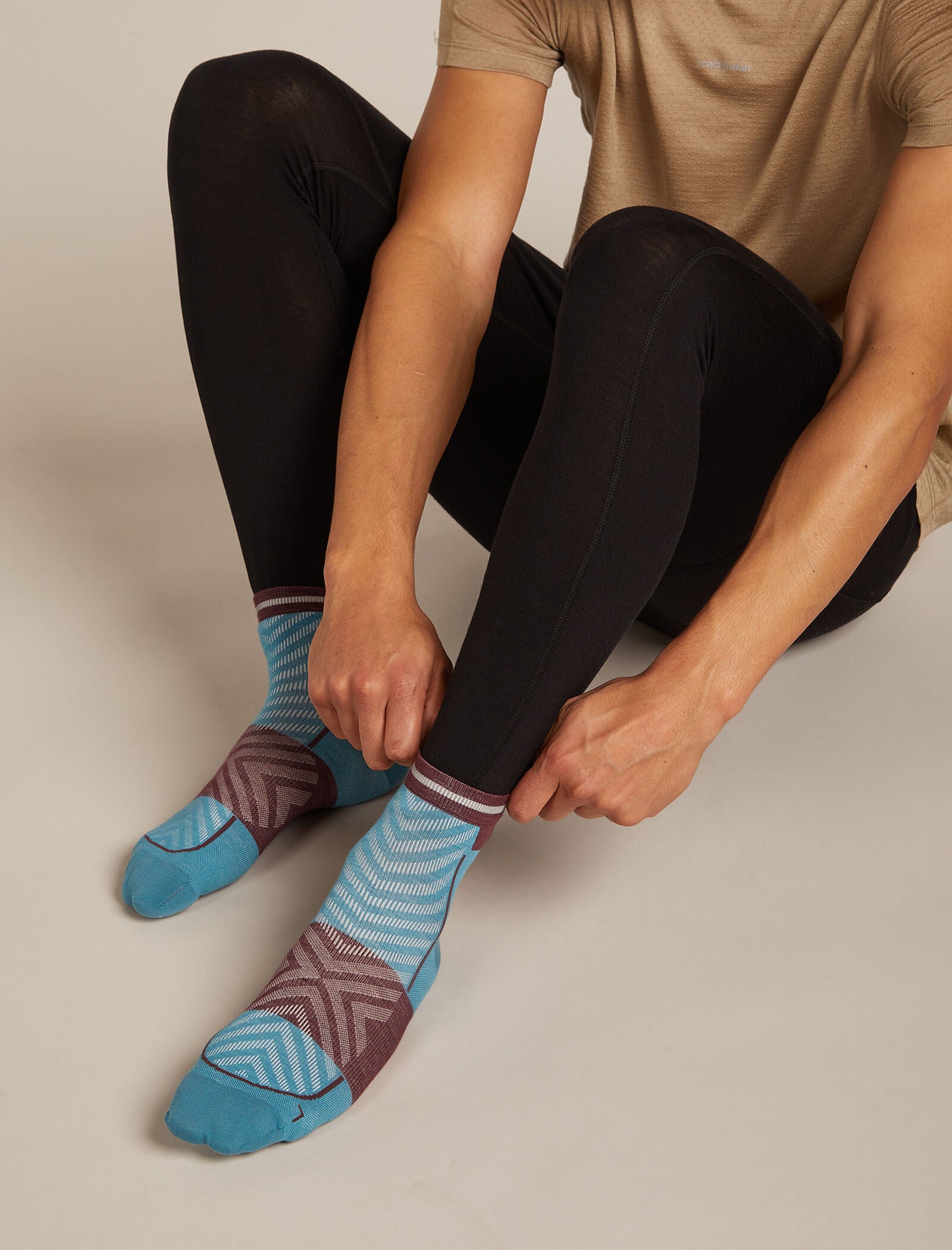 Icebreaker Mens Merino Blend Run+ Ultralight Mini Socks