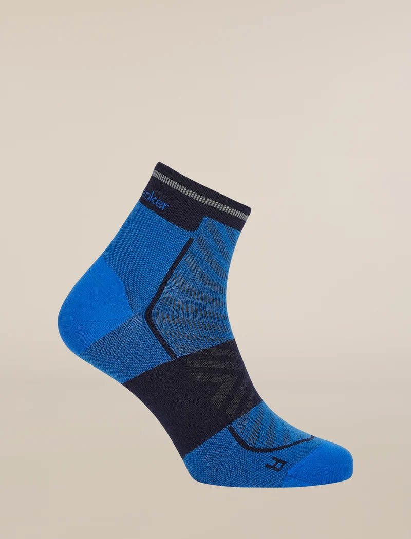 Icebreaker Mens Merino Blend Run+ Ultralight Mini Lazurite Midnight Navy