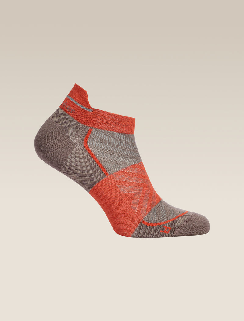 Icebreaker Womens Merino Blend Run+ Ultralight Micro Porcini Fervid