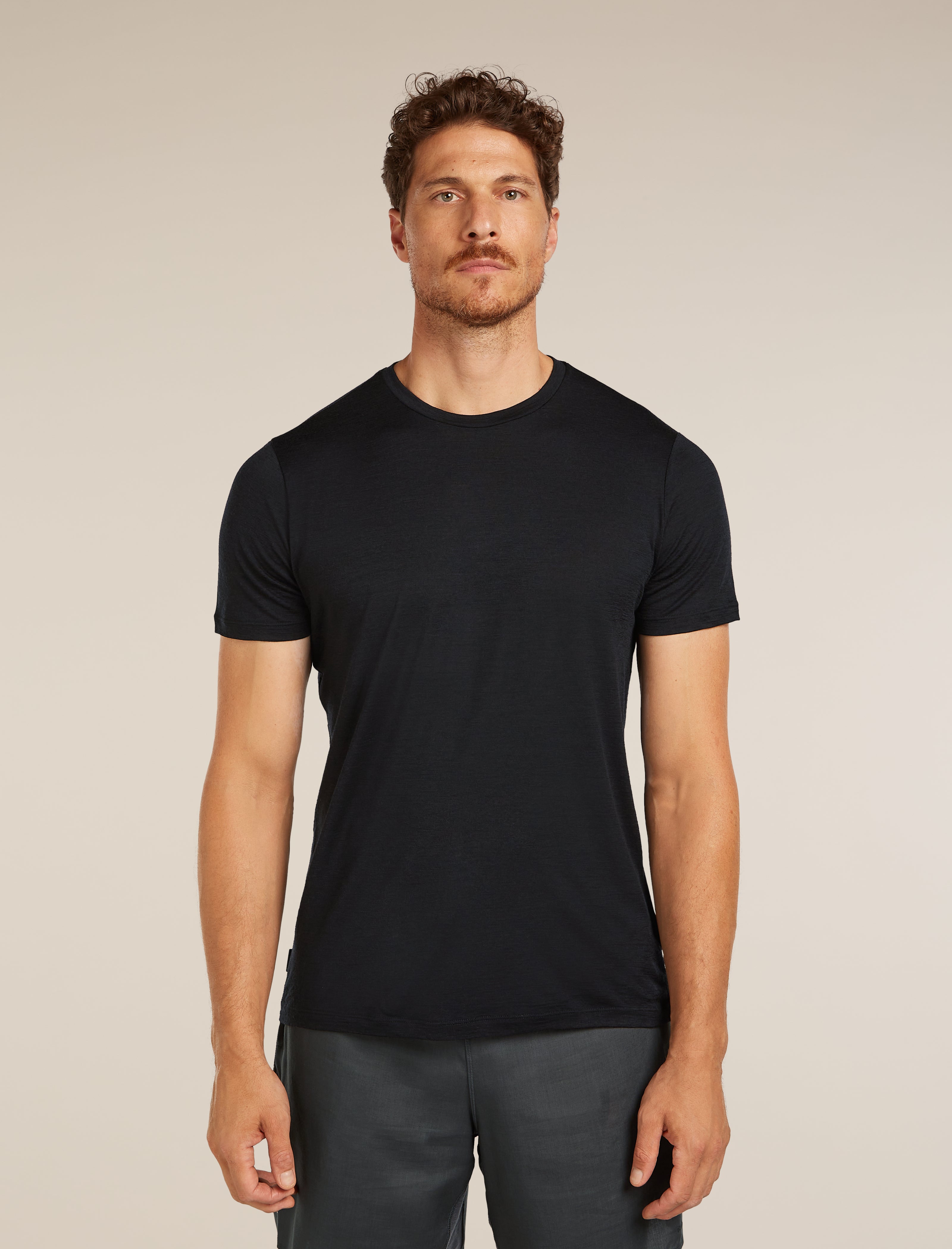 Icebreaker Mens Merino 150 Tech Lite SS Tee Black